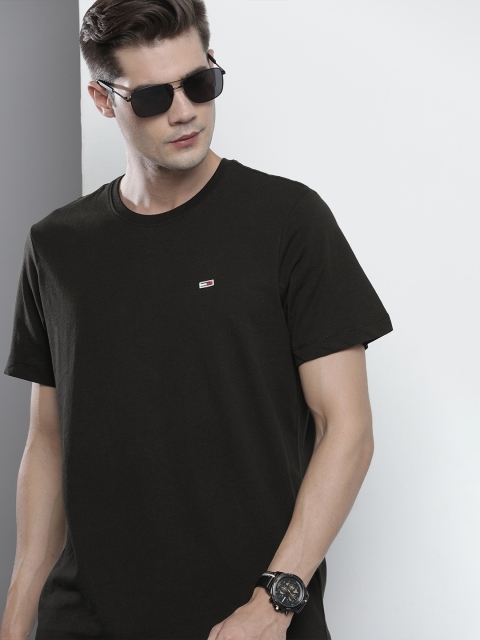 

Tommy Hilfiger Men Black Organic Cotton T-shirt