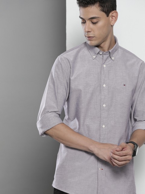 

Tommy Hilfiger Men Blue Organic Cotton Casual Shirt
