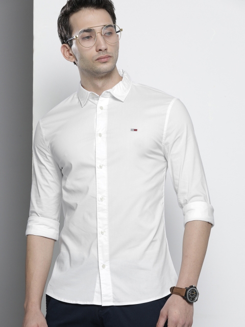 

Tommy Hilfiger Men White Super Skinny Fit Casual Shirt