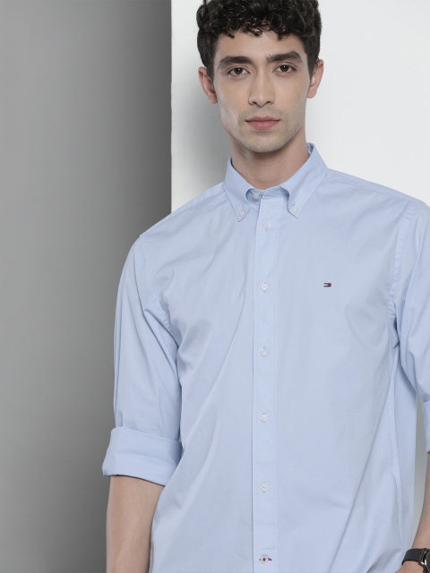 

Tommy Hilfiger Men Blue Casual Shirt