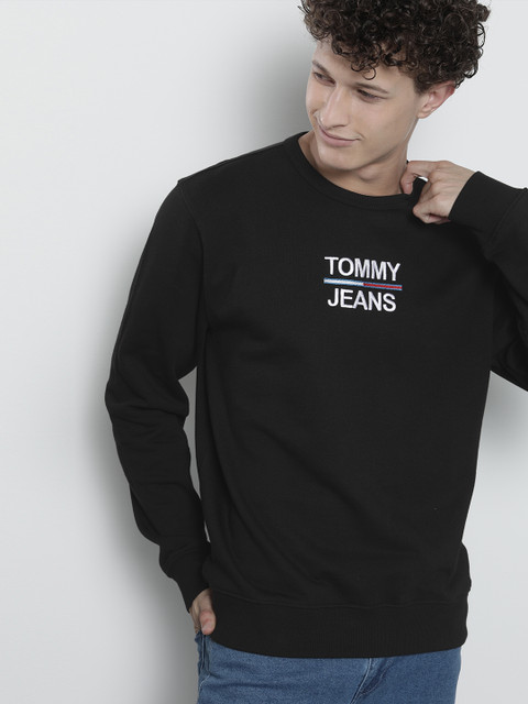 

Tommy Hilfiger Men Black Organic Cotton Sweatshirt