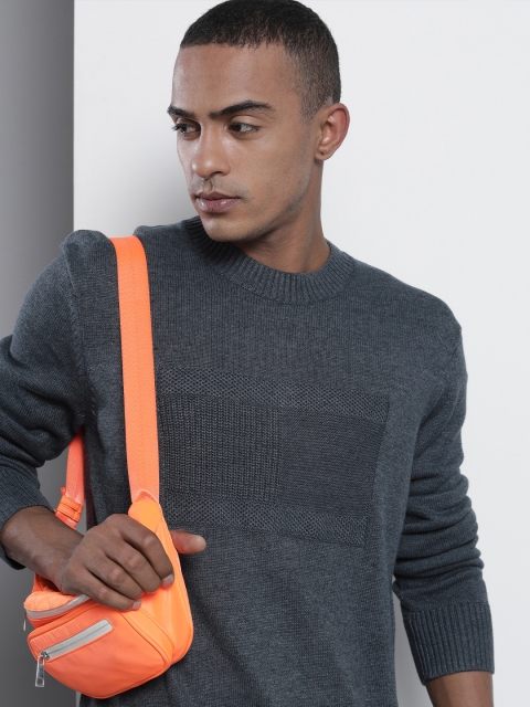 

Tommy Hilfiger Men Navy Blue Pullover