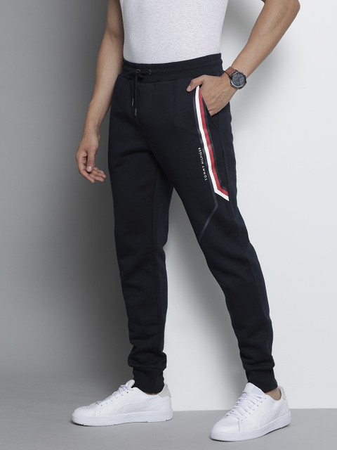 

Tommy Hilfiger Men Navy Blue Solid Joggers