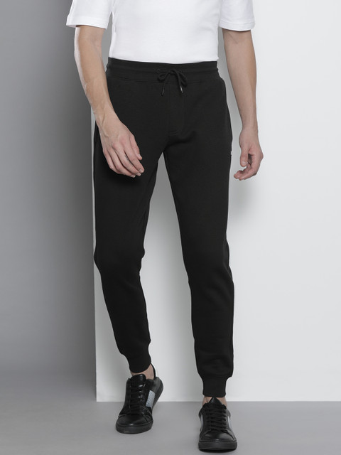 

Tommy Hilfiger Men Black Slim Fit Joggers Track Pants