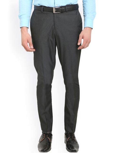 

Blackberrys Charcoal Grey Relaxed Straight Leg Fit Formal Trousers