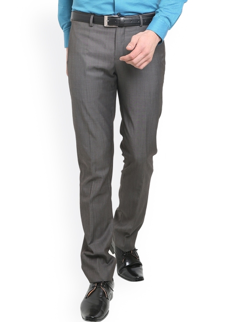 

Blackberrys Charcoal Grey Skinny Fit Formal Trousers