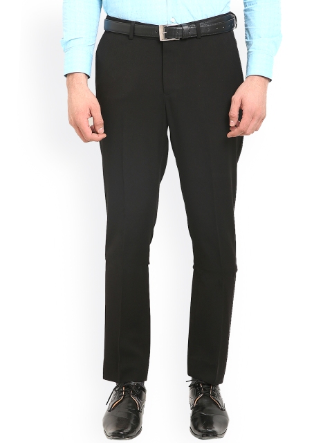 

Blackberrys Black Relaxed Straight Leg Fit Formal Trousers