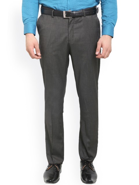 

Blackberrys Grey Skinny Fit Formal Trousers