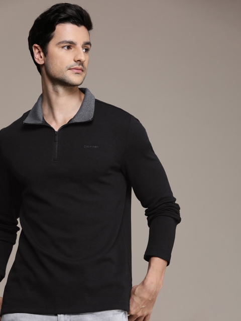 

Calvin Klein Jeans Men Black Solid T-shirt