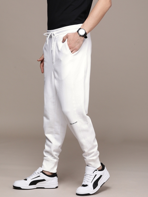 

Calvin Klein Jeans Men White Solid Joggers