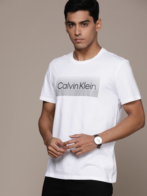 

Calvin Klein Jeans Men White Pure Cotton T-shirt