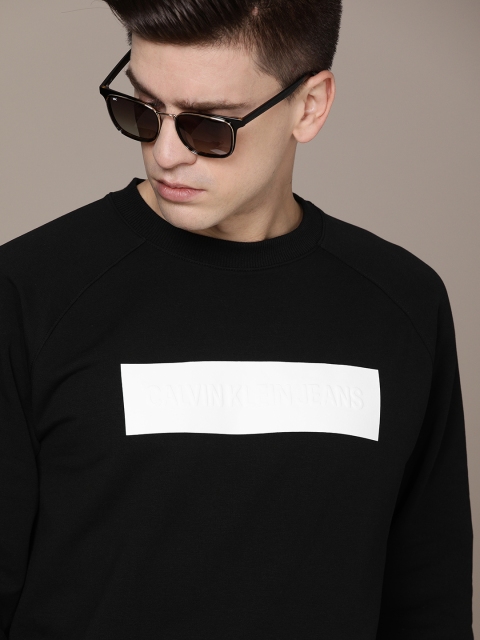 

Calvin Klein Jeans Men Black Printed Sweatshirt