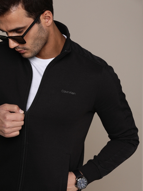 

Calvin Klein Jeans Men Black Solid Sweatshirt