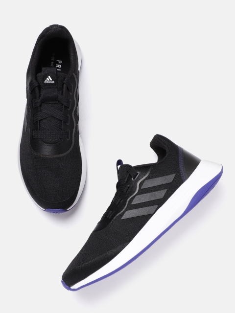 

ADIDAS Women Black Woven Design QT Racer Sport Sustainable Running Shoes