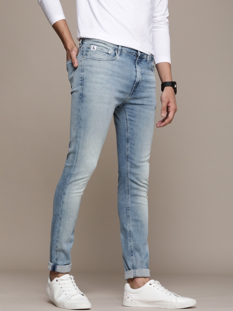 

Calvin Klein Jeans Men Blue Super Skinny Fit Heavy Fade Stretchable Jeans