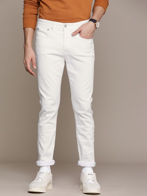 

Calvin Klein Jeans Men White Skinny Fit Stretchable Jeans