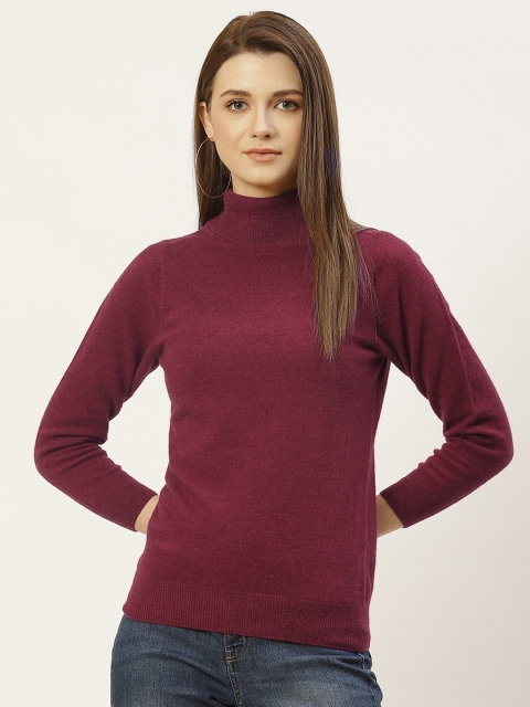 

Monte Carlo Women Pink Turtle Neck Wool Pullover