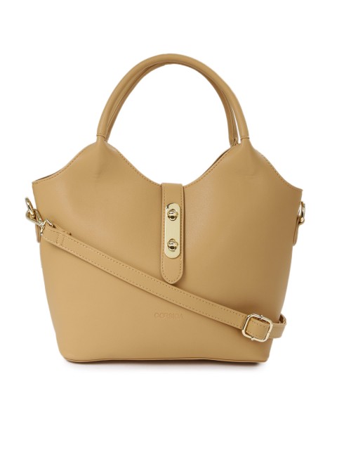 

CORSICA Beige Handbag with Pouch