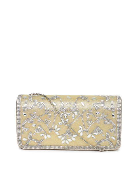 

DressBerry Gold-Toned Embellished Clutch