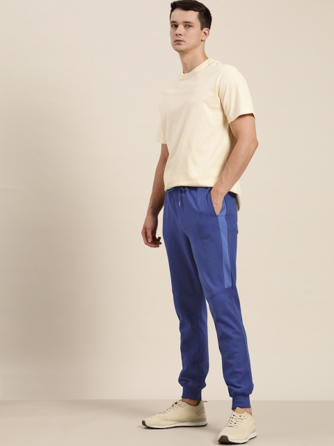 

ether Men Blue Solid Joggers