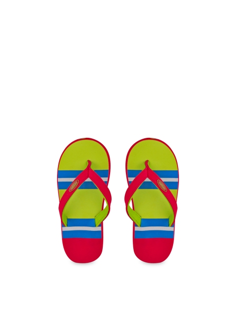 

Beanz Girls Red & Green Striped Flip-Flops