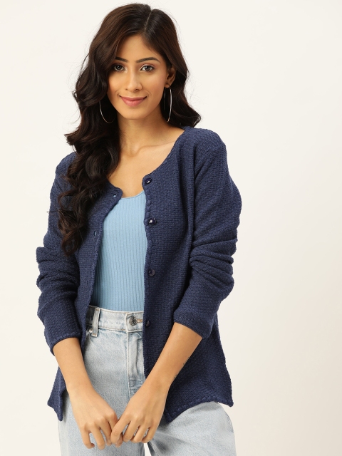 

American Eye Women Navy Blue Cardigan