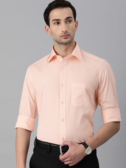 

Louis Philippe Men Pink Solid Premium Cotton Formal Shirt
