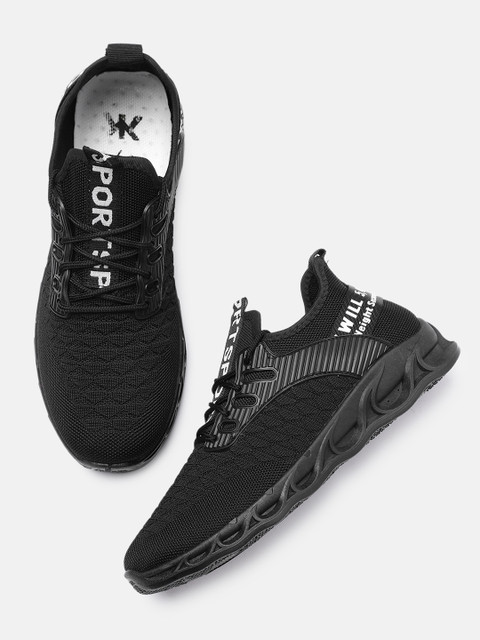 

Kook N Keech Men Black Running Shoes
