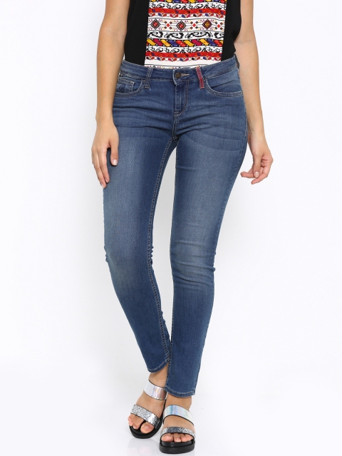 

Flying Machine Women Blue Veronica Skinny Fit Low-Rise Stretchable Jeans