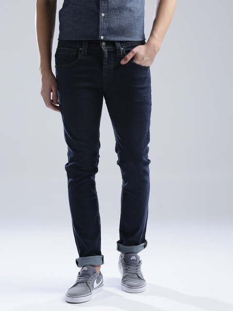 

Levis Men Navy 511 Skinny Fit Low-Rise Clean Look Jeans, Navy blue