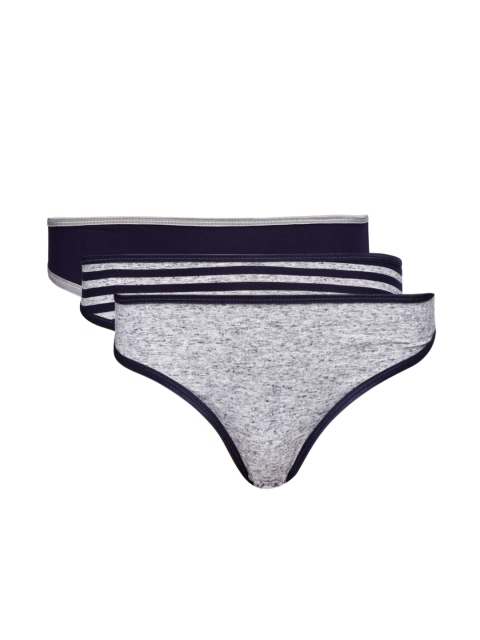 

Red Rose Women Pack of 3 Briefs, Grey