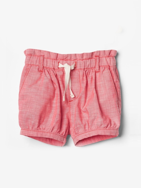 

GAP Boys Red Mid-Rise Chino Shorts