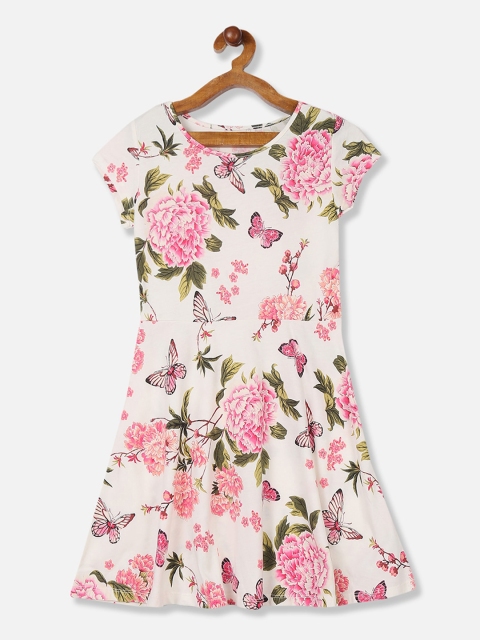 

The Childrens Place White A-Line Dress