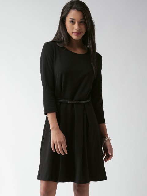 

SELA Black Fit & Flare Dress