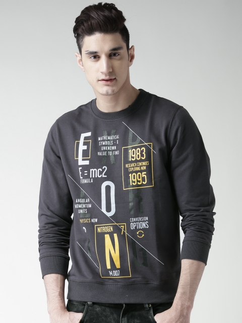 

SELA Charcoal Grey Printed Sweatshirt