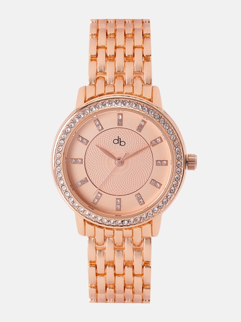 

DressBerry Women Peach-Coloured Analogue Watch S5642-02