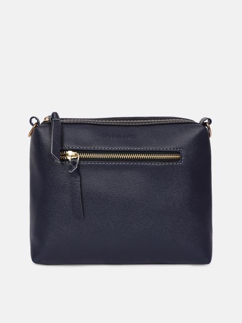 

SASSAFRAS Navy Blue Structured Sling Bag