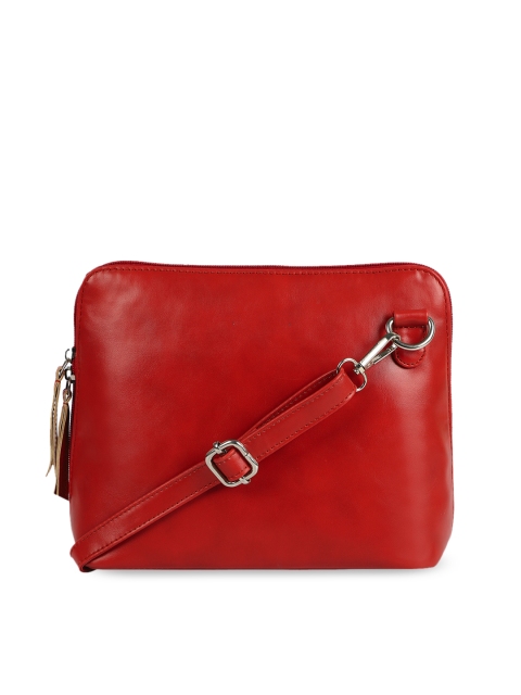 

SASSAFRAS Red Structured Sling Bag