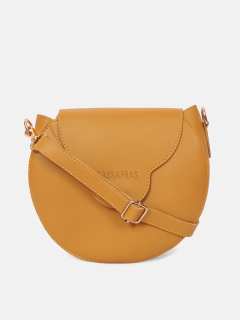 

SASSAFRAS Brown Half Moon Sling Bag