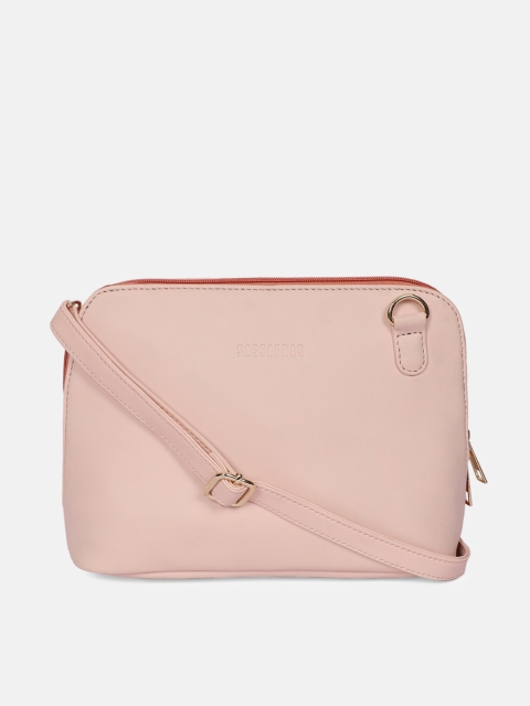 

SASSAFRAS Pink PU Shopper Sling Bag