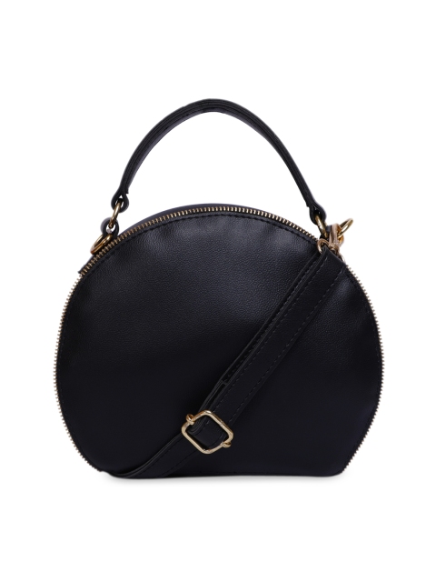 

SASSAFRAS Black PU Structured Sling Bag