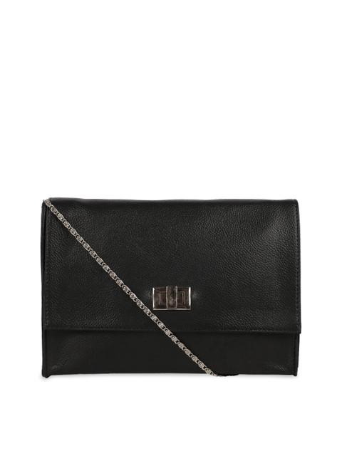 

SASSAFRAS Black PU Structured Sling Bag