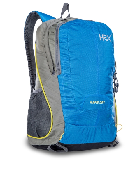 

HRX by Hrithik Roshan Men Blue & Grey Backpack