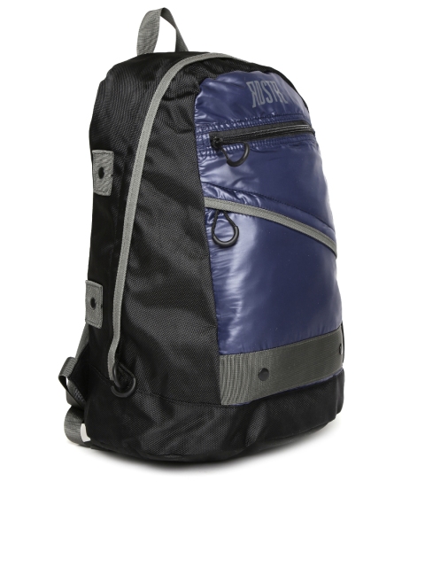 

Roadster Men Navy & Black Colourblocked Backpack, Navy blue