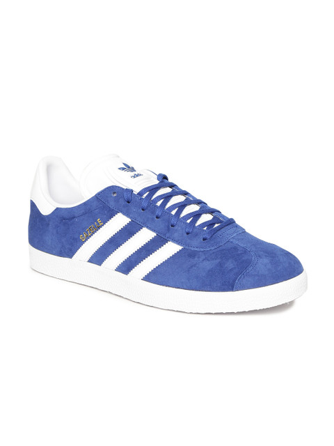 

ADIDAS Originals Men Blue Gazelle Leather Sneakers