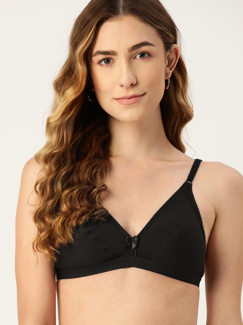 

DressBerry Black Solid Pure Cotton Everyday Bra