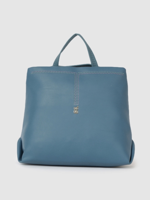 

Baggit Teal Blue Structured Handheld Bag Cum Backpack