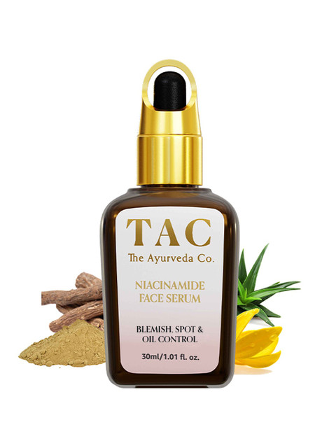 

TAC - The Ayurveda Co. 10% Niacinamide Face Serum for Blemishes, Acne Marks with Zinc, Transparent