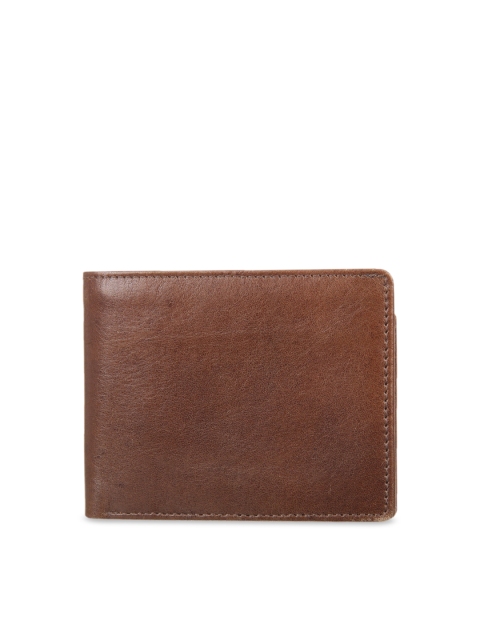 

Leather Zentrum Men Brown Solid Leather Two Fold Wallet