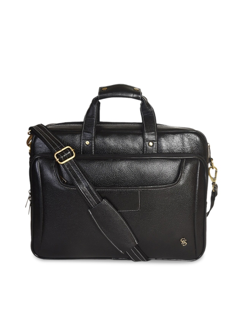 

Second SKIN Unisex Black Leather 15 Inch Laptop Bag